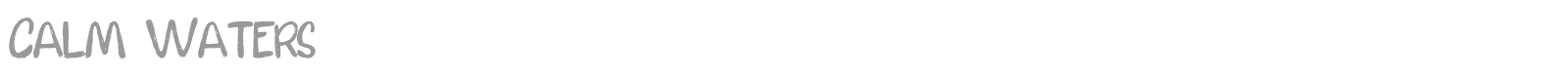 Calm Waters font preview